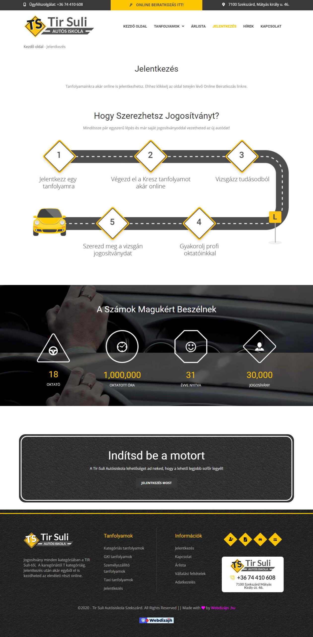 webdizájn és weboldal készítés, brand tartalomfeltöltés és üzemeltetés – Tir Suli - WebDizájn .hu