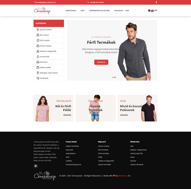 Webáruház termék variációkkal (több mint 40.000) - Cérnavarázs - WebDizájn .hu Webáruház termék variációkkal (több mint 40.000) - Cérnavarázs