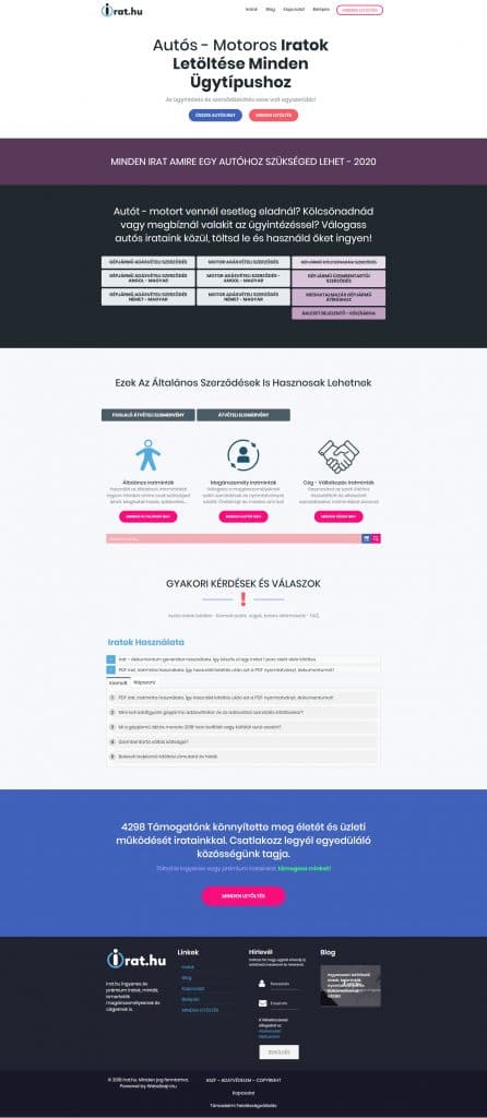 Online tagsági rendszer és tartalomkezelő rendszer - Irat.hu - WebDizájn .hu Online előfizetés és tartalomkezelő rendszer