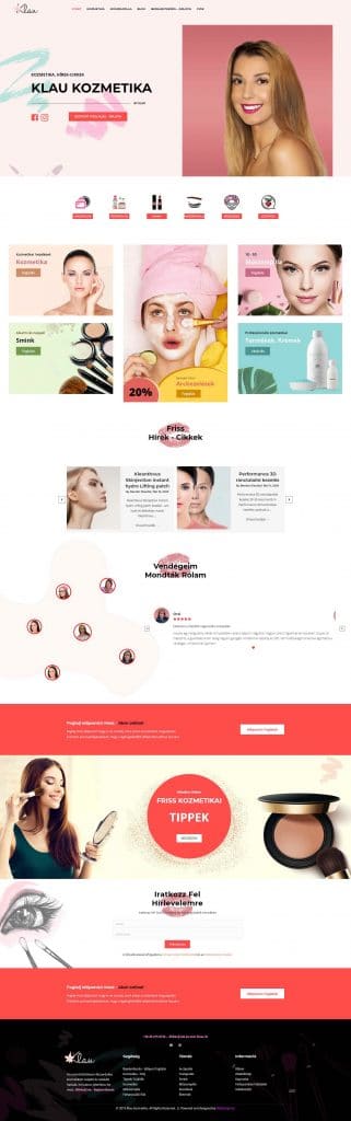 Online időpont foglalás, brand és SEO - Klau Kozmetika - WebDizájn .hu Online időpont foglalás, brand és SEO - Klau Kozmetika - WebDizájn .hu