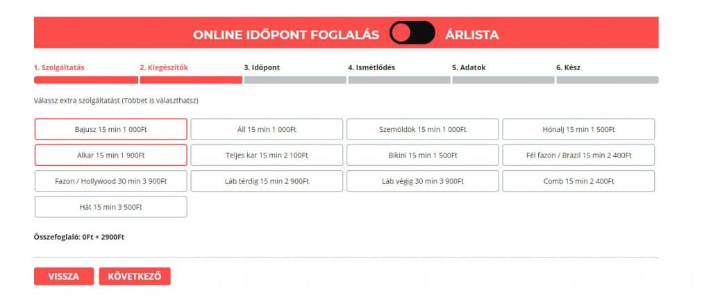 Online időpont foglalás, brand és SEO - Klau Kozmetika - WebDizájn .hu Online időpont foglalási rendszer - szolgáltatás