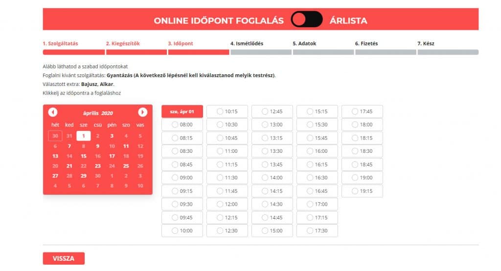 Online időpont foglalás, brand és SEO - Klau Kozmetika - WebDizájn .hu Online időpont foglalási rendszer - szolgáltatás