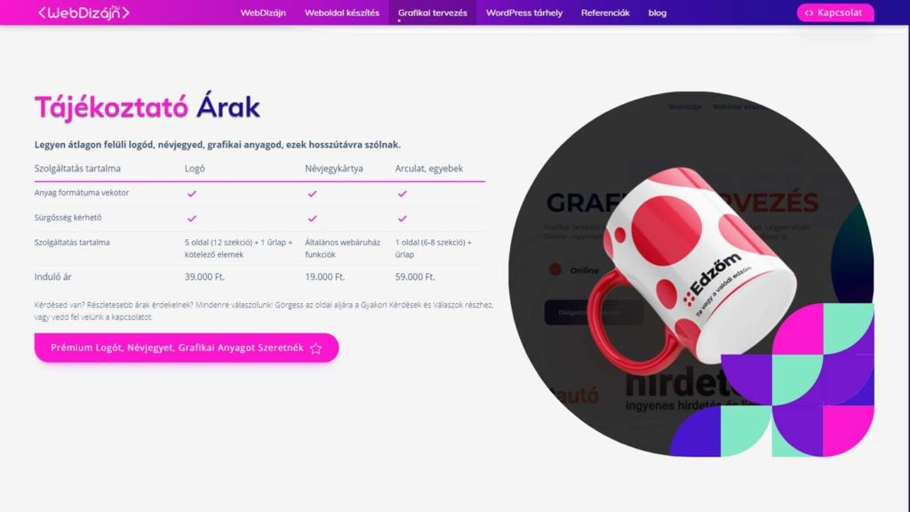 WebDizájn mérföldkő - V5